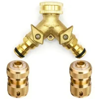 Pirinç Y vana ve hortum hızlı bağlantı sistemi