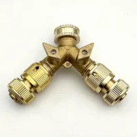 Pirinç Y vana ve hortum hızlı bağlantı parçası