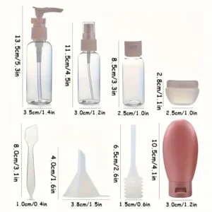 Seyahat boy kozmetik düzenleyici seti, 11 parça