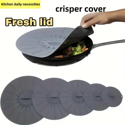 Silikon gıda kapağı, yemekleri taze tutar, farklı boyutlarda