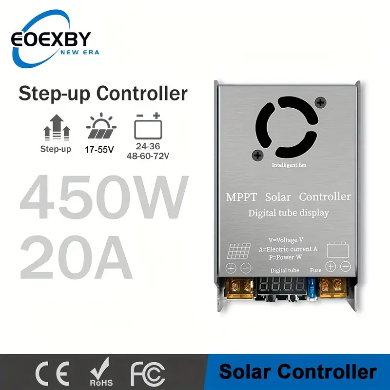 Step Up Solar şarj kontrol cihazı, güneş enerjisi sistemi için.