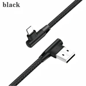 USB-A ve Type-C dirsek kablo, 60W hızlı şarj desteği.