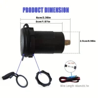 Vidalı USB çıkışı ve entegre voltmetre ile güvenli güç bağlantısı.