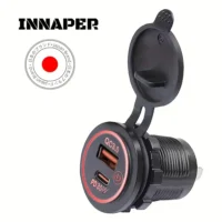 Vidalı USB ve Type-C çıkışlı şarj adaptörü